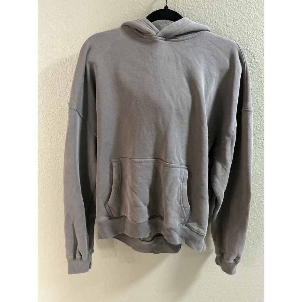 Hollister Boxy Fit Hoodie Mens Large Grey Casual Streetwear